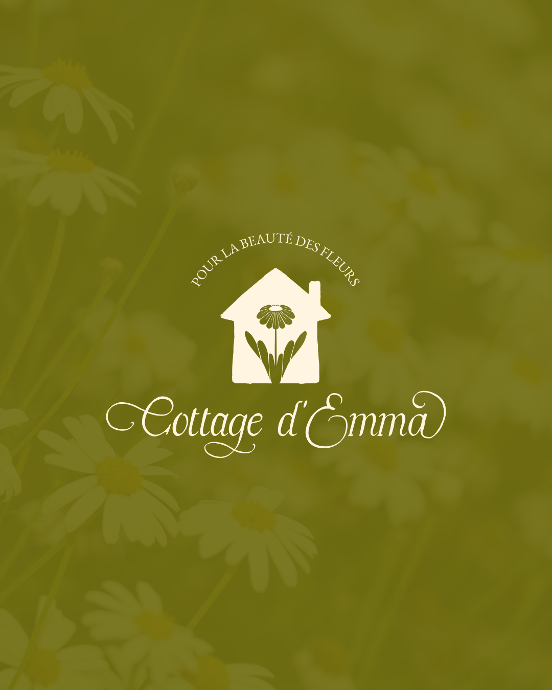 Identité visuelle semi-personnalisée boutique en ligne Cottage d'Emma
