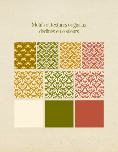 Identité visuelle semi-personnalisée boutique en ligne Cottage d'Emma