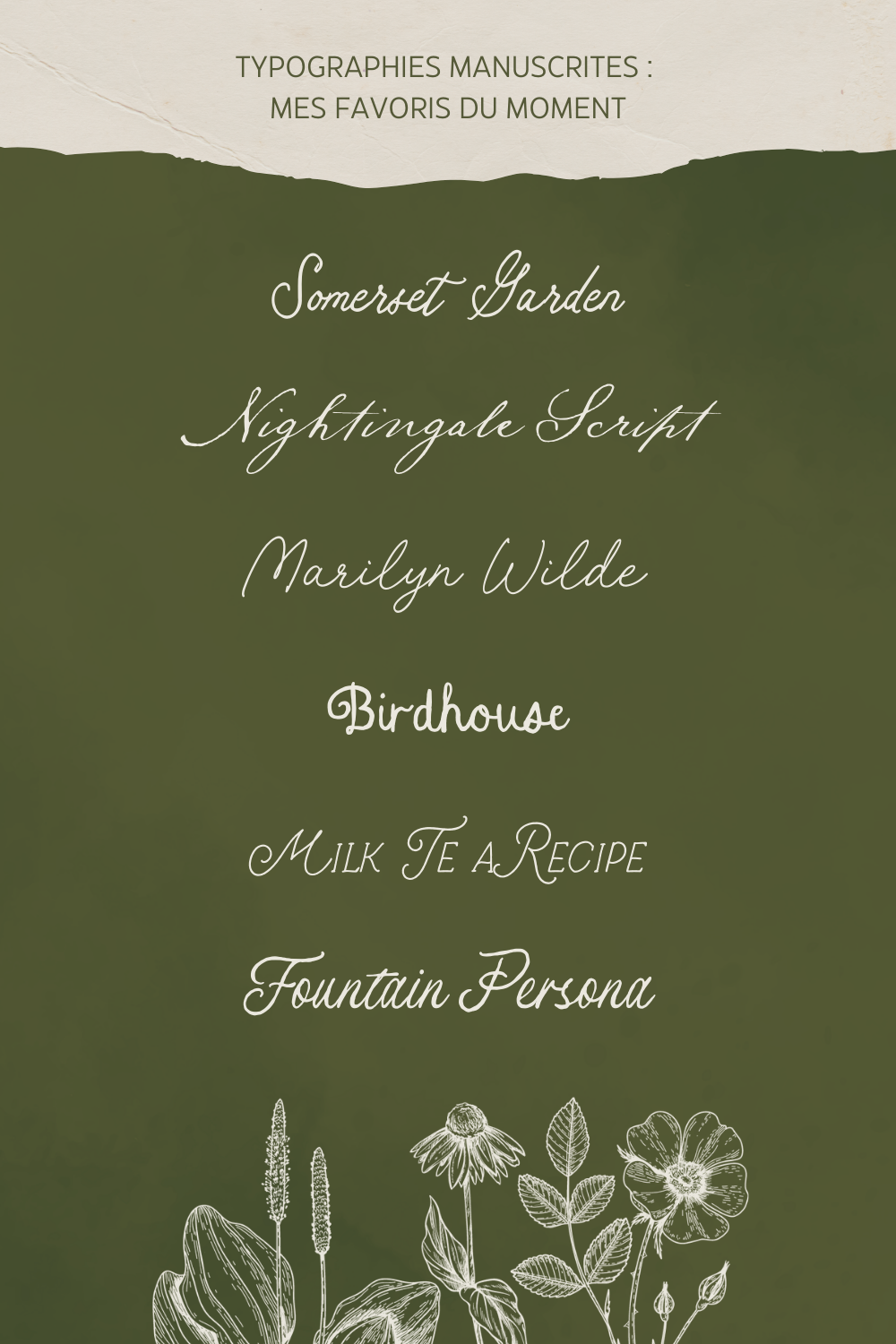 Typographies Manuscrites - Epingle Pinterest 03 Typographies manuscrites inspirantes pour artisans artistes et créateurs
