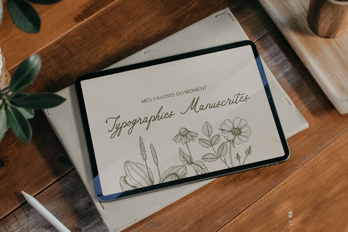 Mes typographies manuscrites favorites du moment
