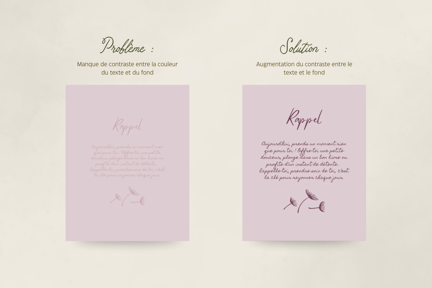 Creer de jolis visuels - Erreur 1
