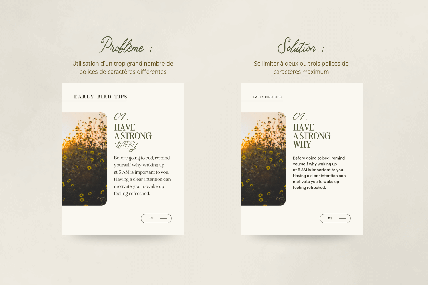 Creer de jolis visuels - Erreur 9